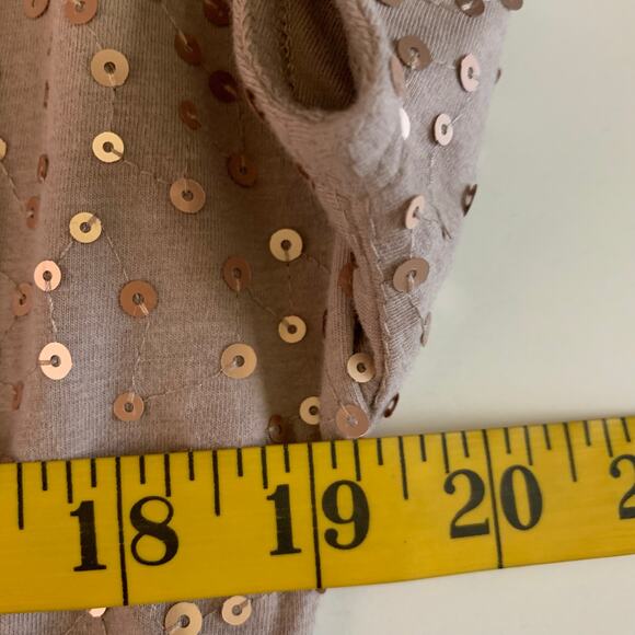 GARNET HILL Dress‎ Medium Knit Maxi Sequin Crossover Bust Elastic Waist Leg Slit - Picture 13 of 14